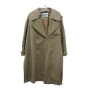 FENDI(フェンディ) サイズ:38 21AW Authentic Trench Coats FF8824 AFLN FFボタン セレリアトレンチコート ベージュ レディース【中古】【程度B】【カラーベージュ】【オンライン限定商品】