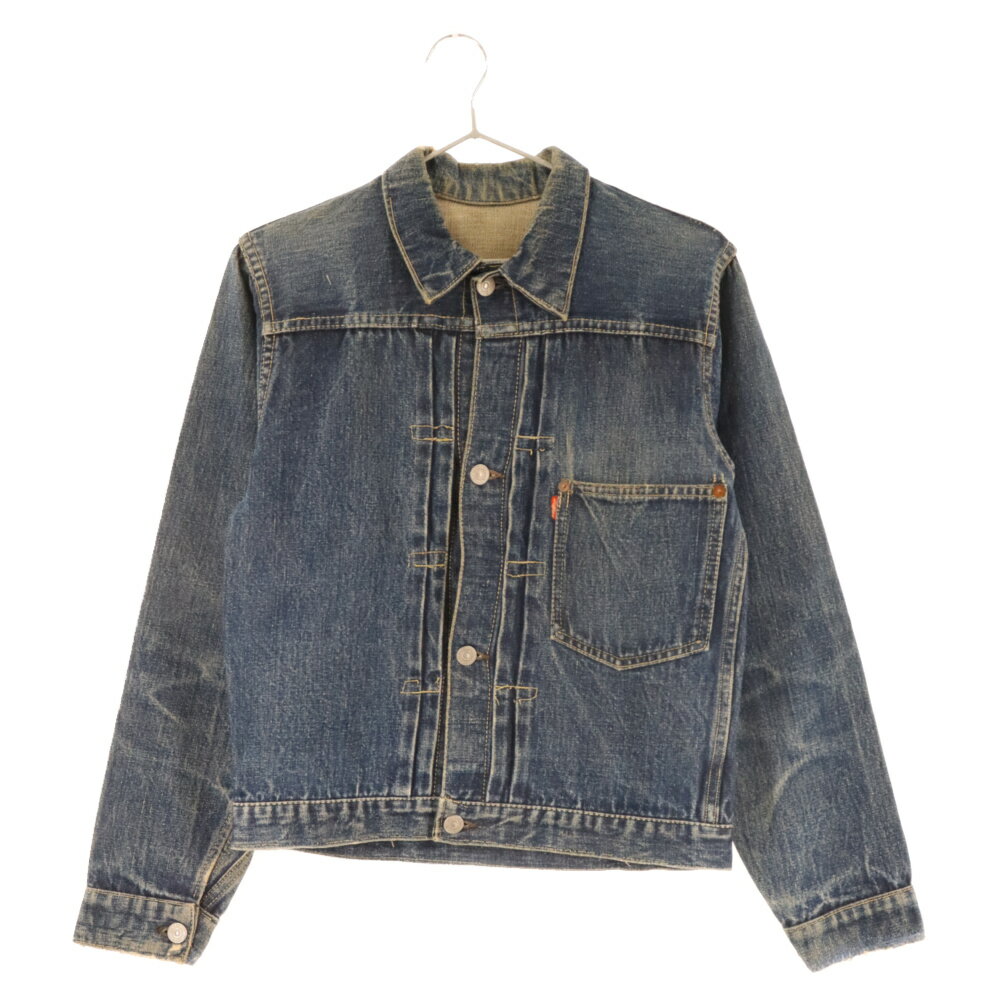 Levi's(リーバイス) サイズ:36相当 40'S VINTAGE 1st S506XX 大戦モデル 革パッチ 片面タブ BIGE シンチバック デニムジャケット インディゴ size36【中古】【程度C】【カラーブルー】【取扱店舗AWESOME原宿店】