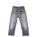 Levi's(リーバイス) サイズ:W30/L27相当 40's VINTAGE S501XX 大戦モデル WW2 革パッチ デニムパンツ 月桂樹 ドーナツボタン インディゴ ヴィンテージ W30/L27相当【中古】【程度C】【カラーブルー】【取扱店舗AWESOME原宿店】