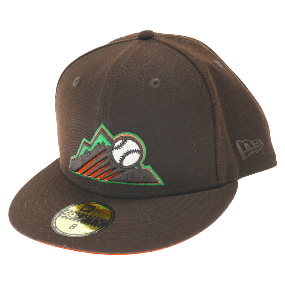 NEW ERA(ニューエラ) サイズ:8 59FIFTY FITTED CAP COLORADO ROCKIES 2021 WORLD SERIES CUSTOM SIDE PATCH オールスターゲーム 刺繍キャップ ベースボールキャップ ブラウン【中古】【程度A】【カラーブラウン】【取扱店舗BRING仙台店】