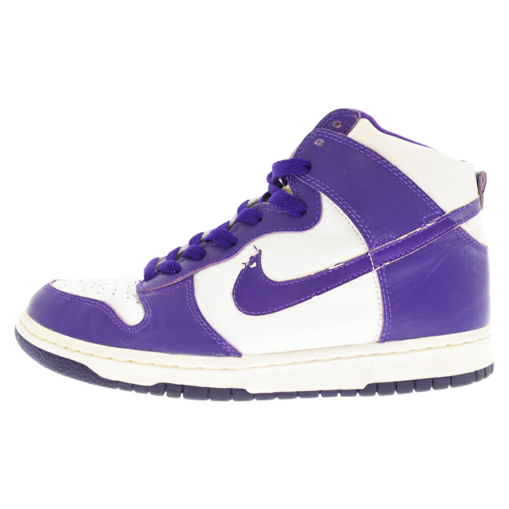 NIKE(ナイキ) サイズ:27.0cm 99年製 DUNK HIGH LE 630335-151 ダンク ハイカットスニーカー パープル/ホワイト US9/27cm【中古】【程度B】【カラーパープル】【取扱店舗BRING KICKS】 1