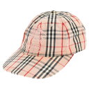 SUPREME(シュプリーム) 22SS×Burberry Denim 6Panel Cap バーバリーデニム 6パネル キャップ 帽子 ピンク【中古】【程度B】【カラーピンク】【取扱店舗BRING福岡天神店】