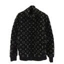 LOUIS VUITTON(ルイヴィトン) サイズ:XS 20SS RM201M TCM HIY04W モノグラム総柄フリースオーバーサイズジャケット ブルゾン ブラック【新古品/中古】【程度S】【カラーブラック】【取扱店舗BRING札幌店】