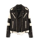 BALMAIN(o}) TCY:48 Lamb Leather Jacket U[ _u C_[XWPbg ubN/zCg SH18261L005yVÕi/ÁzyxSzyJ[ubNzyIC菤iz