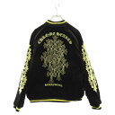 CHROME HEARTS(クロムハーツ) サイズ:L ×MATTY BOY PPO SOUVENIER JACKET テーラー東洋 マッティボーイ リバーシブルスーベニアジャケット スカジャン ブラック/イエロー【中古】【程度B】【カラーブラック】【取扱店舗渋谷】