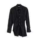 ALEXANDER WANG(アレキサンダーワン) サイズ:2 Long Sleeved Ruched Front Shirt ビスコース ロングスリーブシャツ 長袖 レディース 1WC1221570【中古】【程度B】【カラーブラック】【オンライン限定商品】