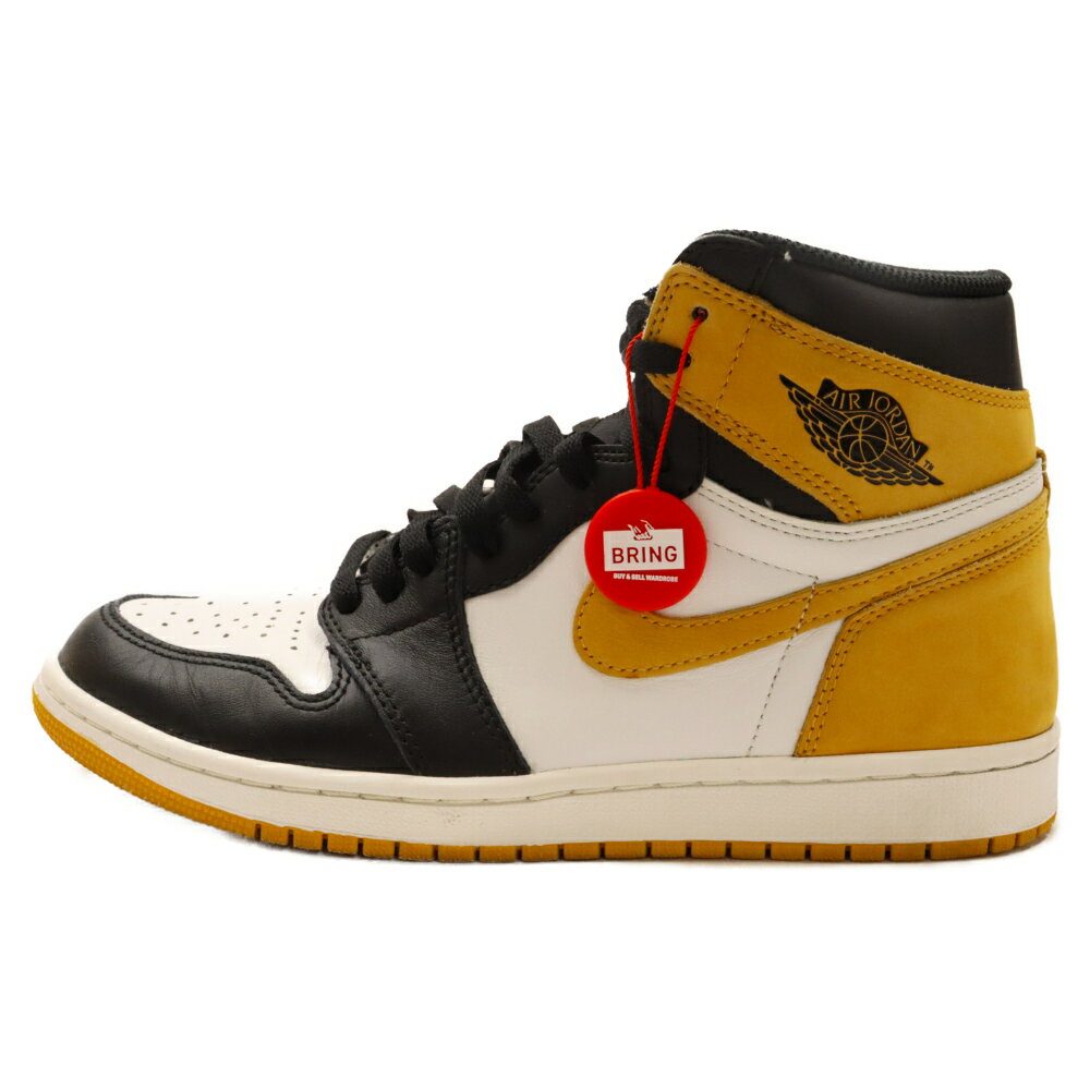 NIKE(ナイキ) サイズ:26.0cm AIR JORDAN 1 RETRO HIGH OG YELLOW OCHRE エアジョーダンワン ハイカットスニーカー イエローオークル US8/26.0cm 555088-109