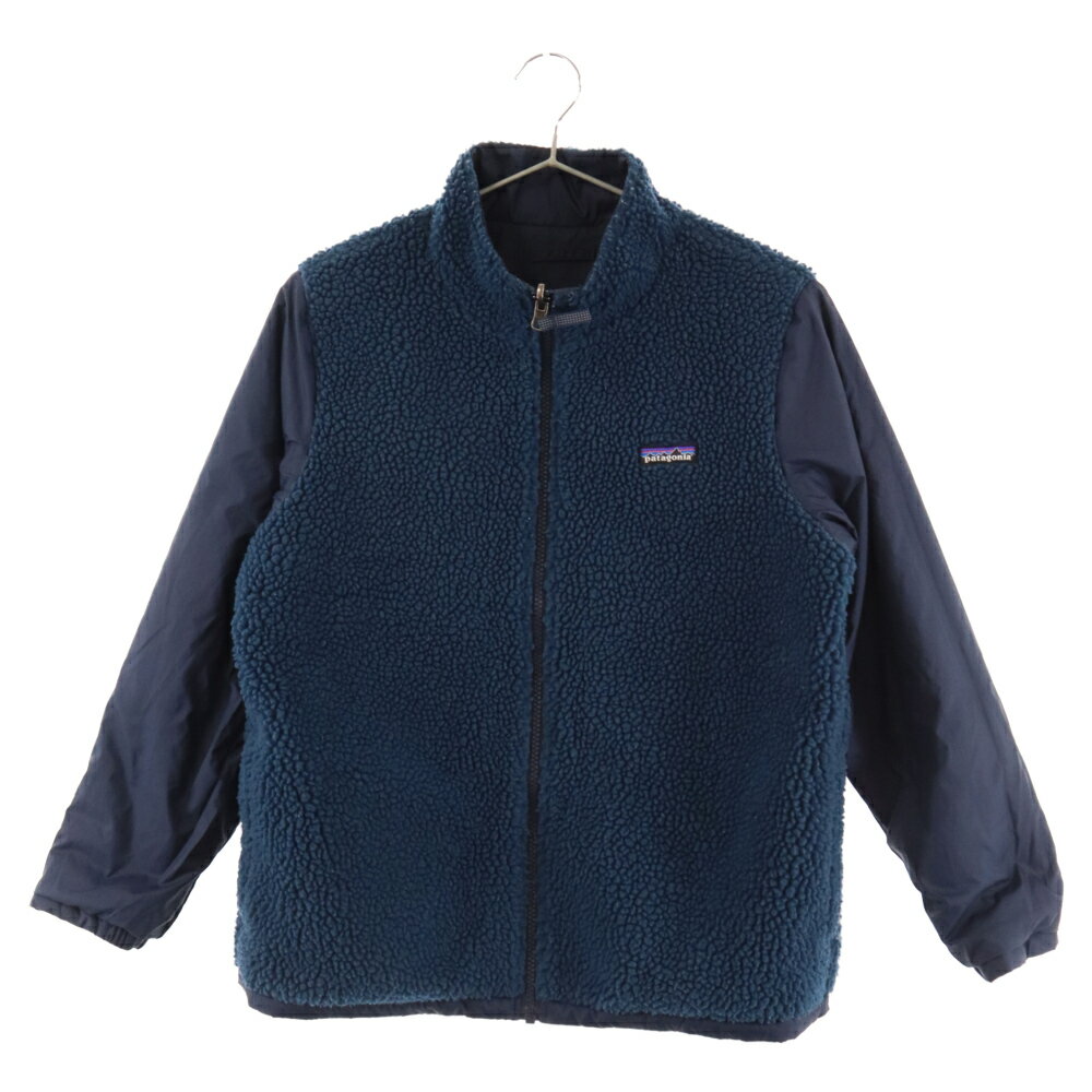 PATAGONIA(パタゴニア) リバーシブルジップ フリース キッズ・フォーインワン・エブリデー・ジャケット ネイビー STY68035FA19