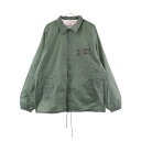 WACKO MARIA(ワコマリア) サイズ:XL 24SS×NECK FACE COACH JACKET ネックフェイス ロゴプリント コーチジャケット グリーン NECKFACE-WM-BL19【新古品/中古】【程度S】【カラーグリーン】【オンライン限定商品】