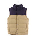 PATAGONIA(パタゴニア) サイズ:XS BIVY DOWN VEST ダウンベスト 27585 FA13 パープル/ベージュ【中古】【程度B】【カラーベージュ】【オンライン限定商品】