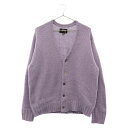 STUSSY(ステューシー) サイズ:M Shaggy Cardigan シャギーニットカーディガン パープル【中古】【程度B】【カラーパープル】【取扱店舗BRING仙台店】