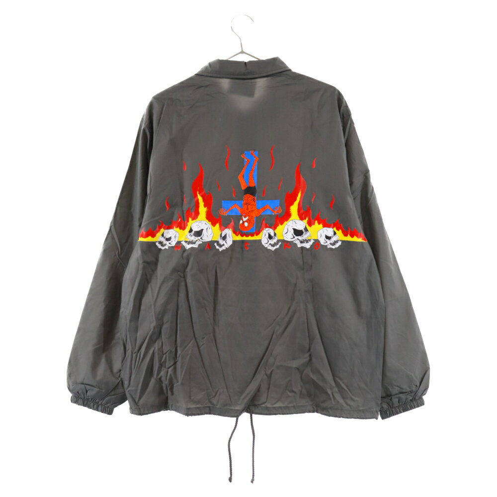 WACKO MARIA(ワコマリア) サイズ:L 24SS NECKFACE / COACH JACKET ネックフェイス コーチジャケット グレー【新古品/中古】【程度S】【カラーグレー】【オンライン限定商品】