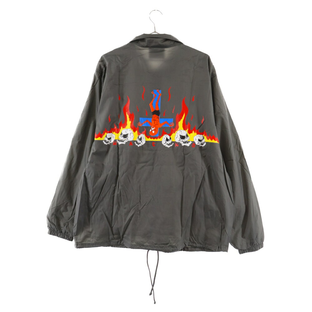 WACKO MARIA(ワコマリア) サイズ:XL 24SS NECKFACE / COACH JACKET ネックフェイス コーチジャケット グレー【新古品/中古】【程度S】【カラーグレー】【オンライン限定商品】