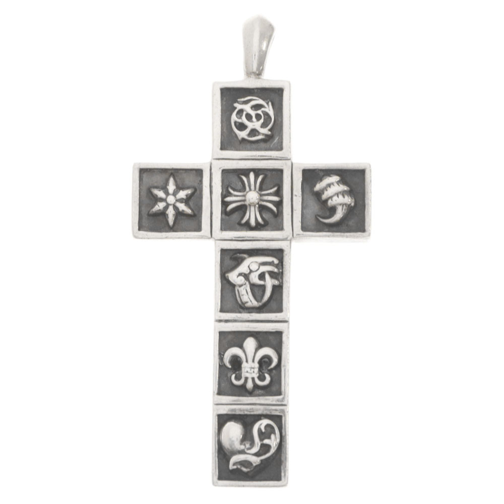 CHROME HEARTS(Nn[c) MULTI FRAMED CROSS PENDANT }`t[h NX y_g y_ggbv lbNXgbv Vo[yÁzyxBzyJ[Vo[zy戵XܖÉz