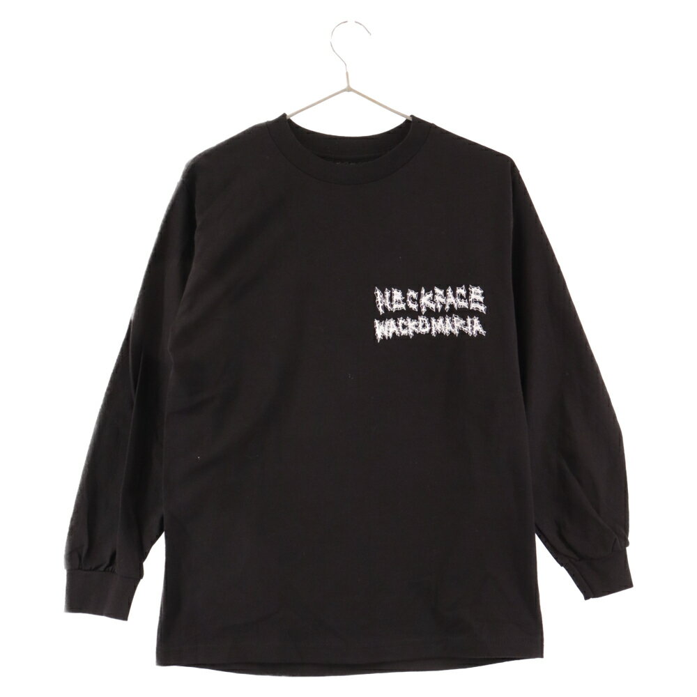 WACKO MARIA(ワコマリア) サイズ:S 24SS NECKFACE / LONG SLEEVE T-SHIRT ネックフェイス バックプリント 長袖Tシャツ ブラック NECKFACE-WM-LT02【新古品/中古】【程度S】【カラーブラック】【取扱店舗BRING札幌店】