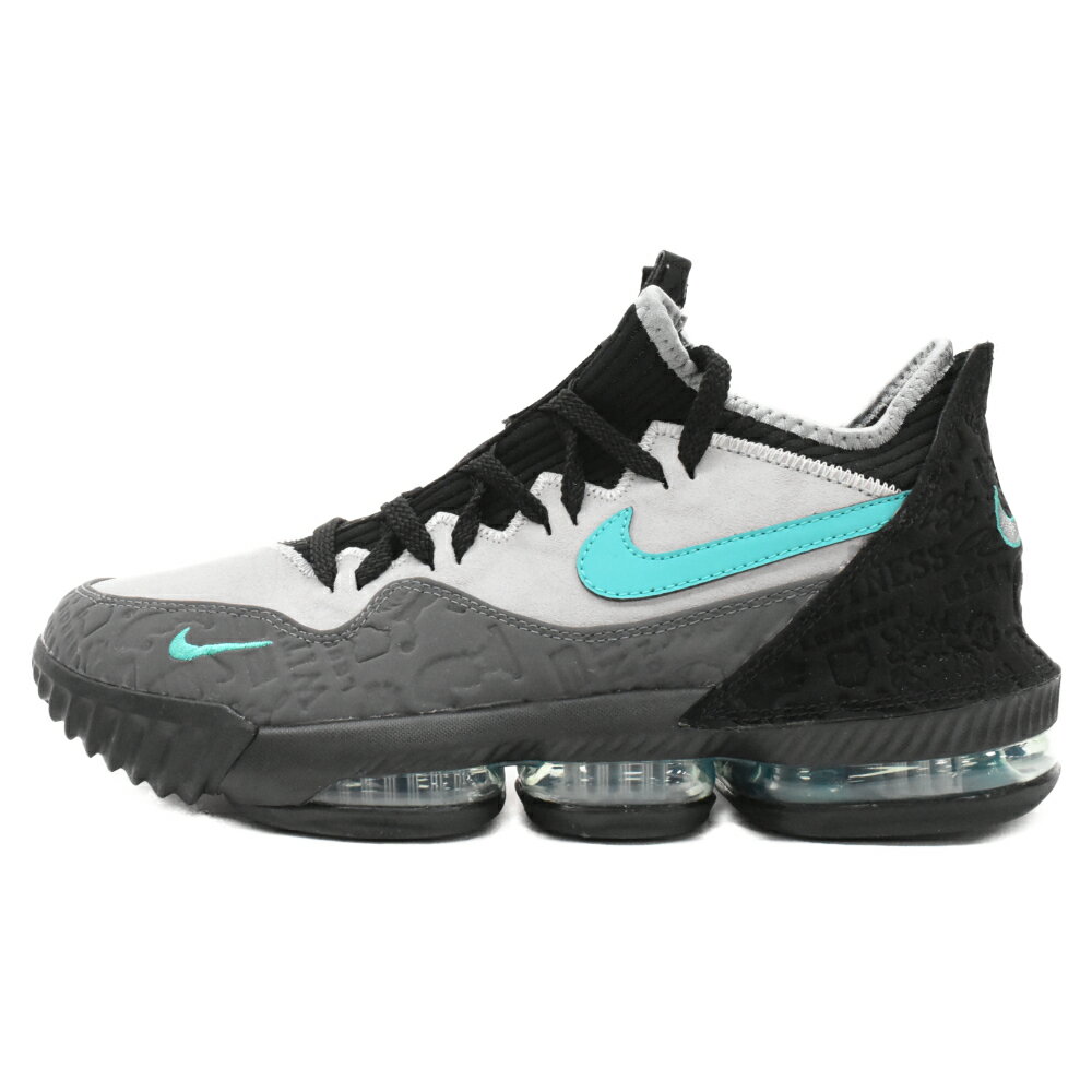 NIKE(ナイキ) サイズ:27.0cm ×ATOMOS LEBRON 16 LOW AC CLEAR JADE アトモス レブロン16クリアジェイド ローカットスニーカー シューズ グレー/ブラック US9/27cm CD9471-003【新古品/中古】【程度S】【カラーブラック】【取扱店舗BRING KICKS】