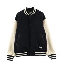 WACKO MARIA(ワコマリア) サイズ:L 24SS LEATHER VARSITY JACKET TYPE-1 レザーアーム バーシティジャケット スタジャン ブラック 24SSE-WMO-BL01【新古品/中古】【程度S】【カラーブラック】【取扱店舗BRING梅田茶屋町店】