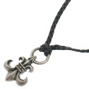 CHROME HEARTS(クロムハーツ) BS FLUER BSフレアペンダント W レザーブレイド ネックレス シルバー【中古】【程度B】【カラーシルバー】【取扱店舗BRING京都河原町店】