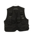 PRADA(v_) TCY:M 24SS UTILITY CROP VEST 󒍉 Rbgn [eBeBxXg gCAOv[g m[X[u SGC499 SWM0 ubNyÁzyxAzyJ[ubNzy戵XBRING~cXz