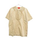 SUPREME(シュプリーム) サイズ:M 15SS Kurta Shirt クルタシャツ 半袖 ベージュ