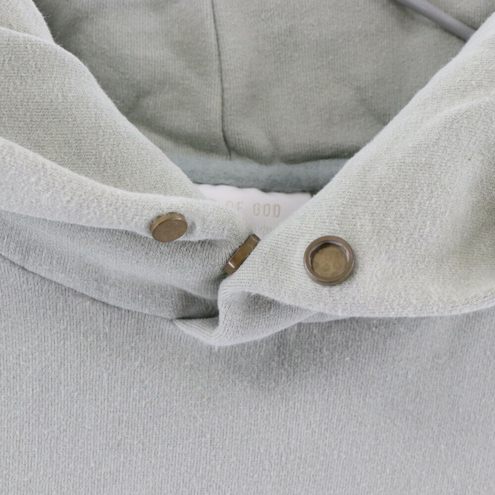 FEAR OF GOD(フィアオブゴッド) サイズ:L ×エルメネジルドゼニア バックロゴ カシミア混 スウェット プルオーバー パーカー グレー FZJ804【中古】【程度B】【カラーグレー】【取扱店舗BRING仙台店】