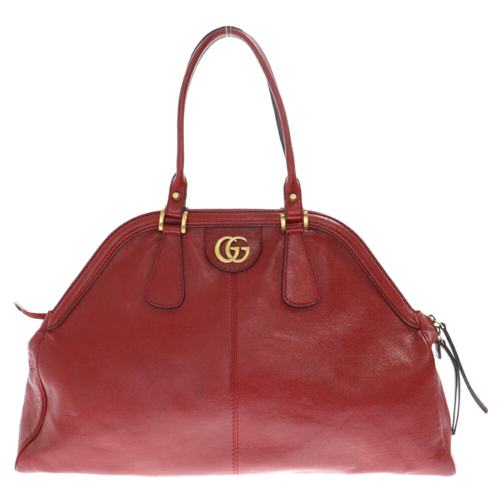 GUCCI(グッチ) 515937 リベル ラージ トップハンドル トートバッグ レッド レディース【中古】【程度B】【カラーレッド】【オンライン限定商品】