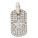 CHROME HEARTS(クロムハーツ) 18KWG DT TNY STAR P/DMND/タイニースター パヴェダイヤ ホワイトゴールド ネックレストップ【中古】【程度A】【カラーゴールド】【取扱店舗OneStyle原宿店】