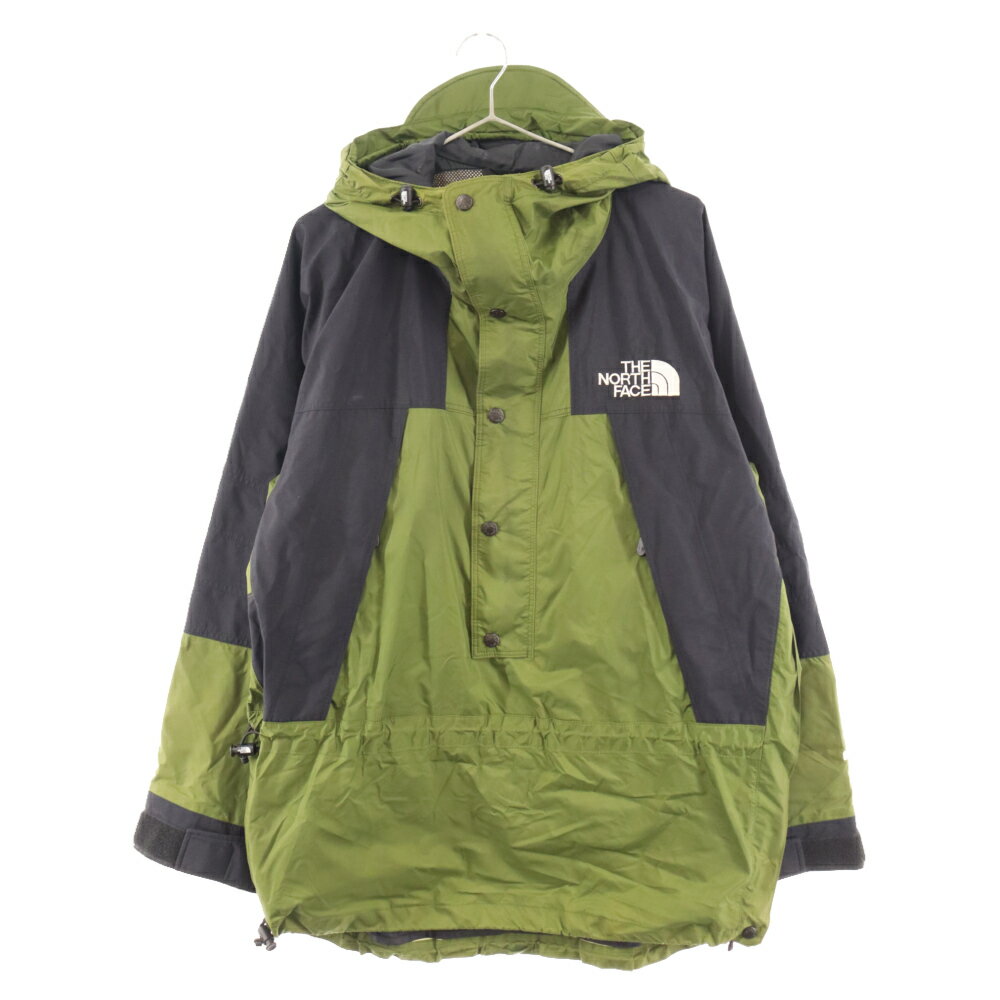 THE NORTH FACE(ザノースフェイス) サイズ:XL 90's MOUNTAIN LIGHT PULLOVER JACKET GORE-TEX マウンテンパーカー ジャケット NP-2191 グリーン【中古】【程度B】【カラーグリーン】【オンライン限定商品】