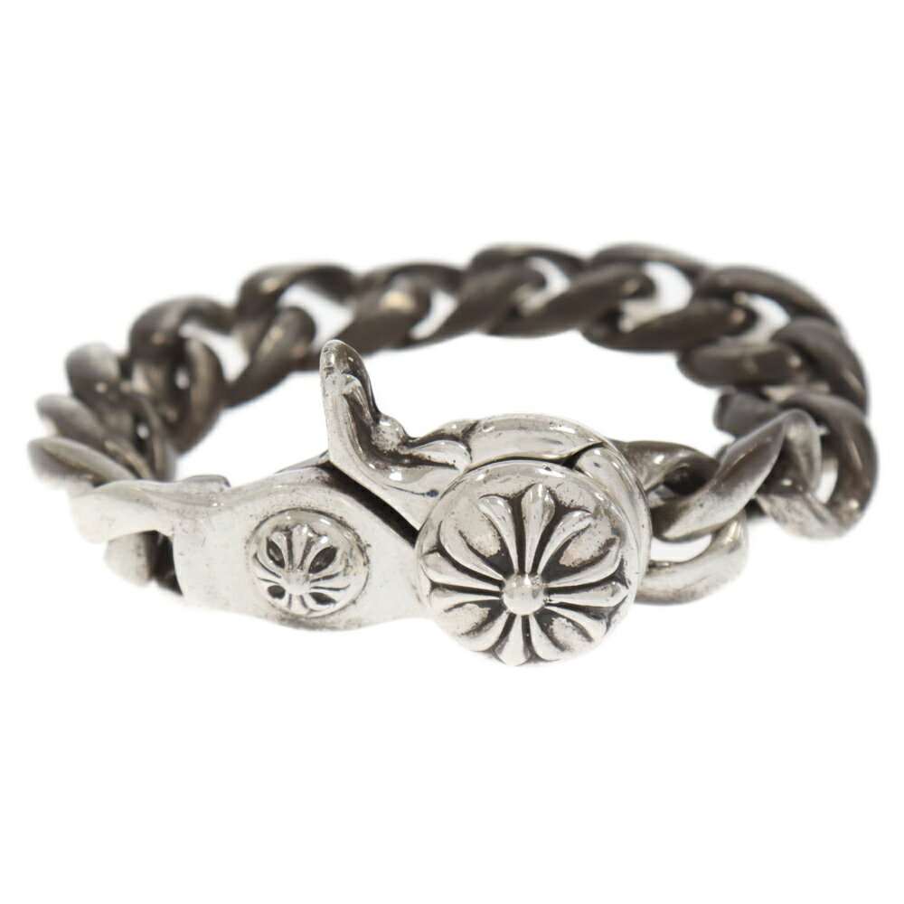 CHROME HEARTS(クロムハーツ) サイズ:12LINK CLSC CHN LNK クラシックリンククリップ シルバーブレスレット 12LINK【中古】【程度B】【カラーシルバー】【取扱店舗OneStyle名古屋パルコ店】