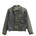 Levi's(リーバイス) 40s VINTAGE 506XX 1st 47モデル ヴィンテージ 針刺しシンチバック デニムジャケット ボタン裏ツメ刻印 インディゴブルー【中古】【程度C】【カラーブルー】【取扱店舗AWESOME原宿店】