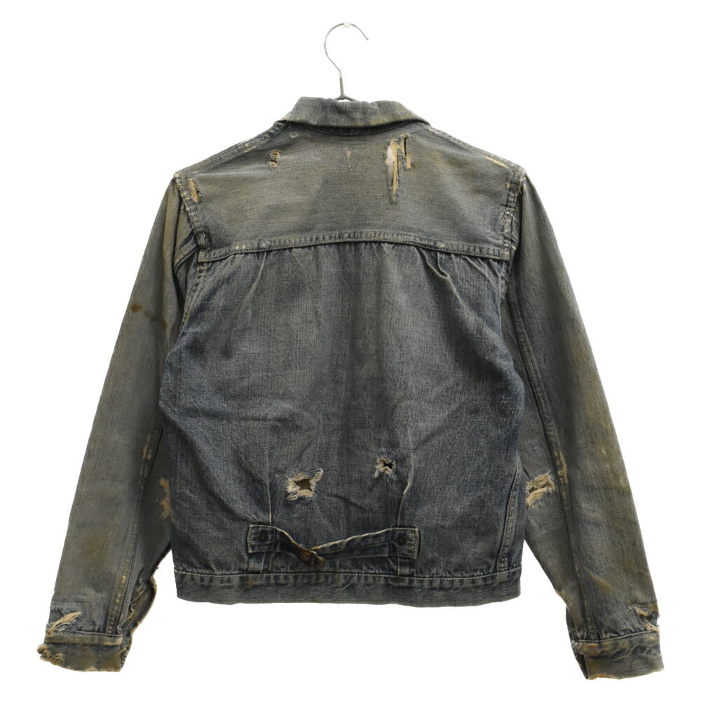 Levi's(リーバイス) 40s VINTAGE 506XX 1st 47モデル ヴィンテージ 針刺しシンチバック デニムジャケット ボタン裏ツメ刻印 インディゴブルー【中古】【程度C】【カラーブルー】【取扱店舗AWESOME原宿店】 2