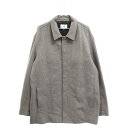 AX ARMANI EXCHANGE(アルマーニ エクスチェンジ) サイズ:L ジップアップ ウールステンカラーコート グレー【中古】【程度B】【カラーグレー】【オンライン限定商品】