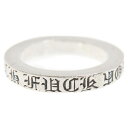 CHROME HEARTS(クロムハーツ) サイズ:9号 3mm SPACER FUCKYOU/3mmスペーサーファックユー シルバーリング【中古】【程度B】【カラーシルバー】【取扱店舗OneStyle新宿店】