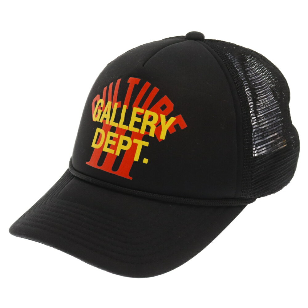 GALLERY DEPT.(ギャラリーデプト) サイズ:OS ×Migos Culture 3 Hat ロゴプリント メッシュキャップ 帽子 ブラック【中古】【程度A】【カラーブラック】【取扱店舗BRINGアメリカ村店】