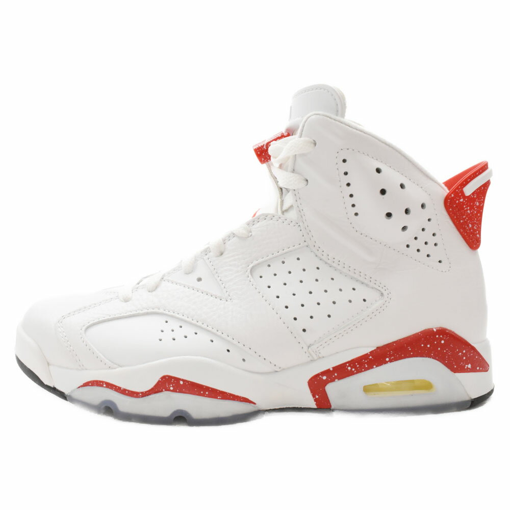 NIKE(ナイキ) サイズ:26.0cm AIR JORDAN 6 RETRO RED OREO CT8529-162 エアジョーダン 6 レッドオレオ ハイカットスニーカー US8/26cm ホワイト/レッド【中古】【程度A】【カラーホワイト】【オンライン限定商品】