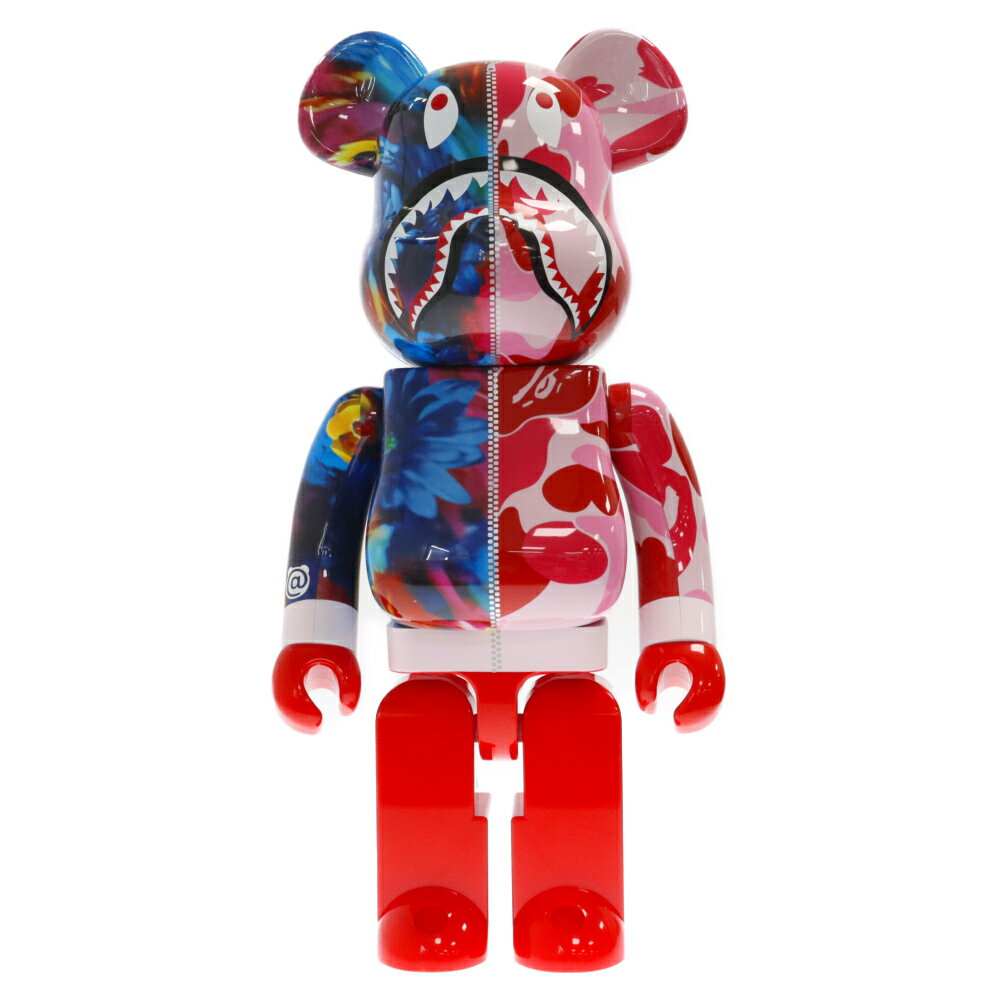 MEDICOM TOY(メディコムトイ) サイズ:1000% BE@RBRICK BAPE mika ninagawa SHARK 1000% ベアブリック アベイシングエイプ 蜷川実花 シャーク ホビー 人形 フィギュア ピンク【新古品/中古】【程度S】【カラーピンク】【取扱店舗BRING KICKS】