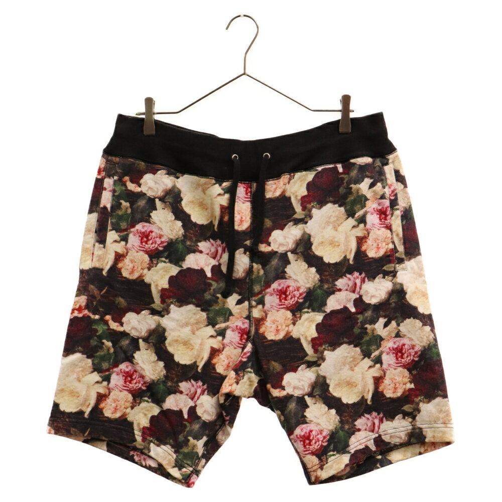 SUPREME(シュプリーム) サイズ:L 13SS POWER CORRUPTION LIES SHORTS 権力の美学 パワーコラプション ライズ 総柄 フラワースウェットショーツ マルチカラー