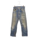 Levi's(リーバイス) 70S VINTAGE ヴィンテージ 66前期 シングル 紙パッチ スモールe セルビッチデニムパンツ インディゴ