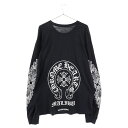 CHROME HEARTS(クロムハーツ) サイズ:XL Malibu Exclusive L/S T-shirt マリブ限定 長袖Tシャツ ロンT ブラック【中古】【程度B】【カラーブラック】【取扱店舗BRING渋谷ANNEX店】