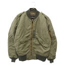 A BATHING APE(アベイシングエイプ) サイズ:S ×REAL McCOYS×リアルマッコイズ TALON ジッパー フライト MA-1 ジャケット カーキ【中古】【程度B】【カラーグリーン】【オンライン限定商品】