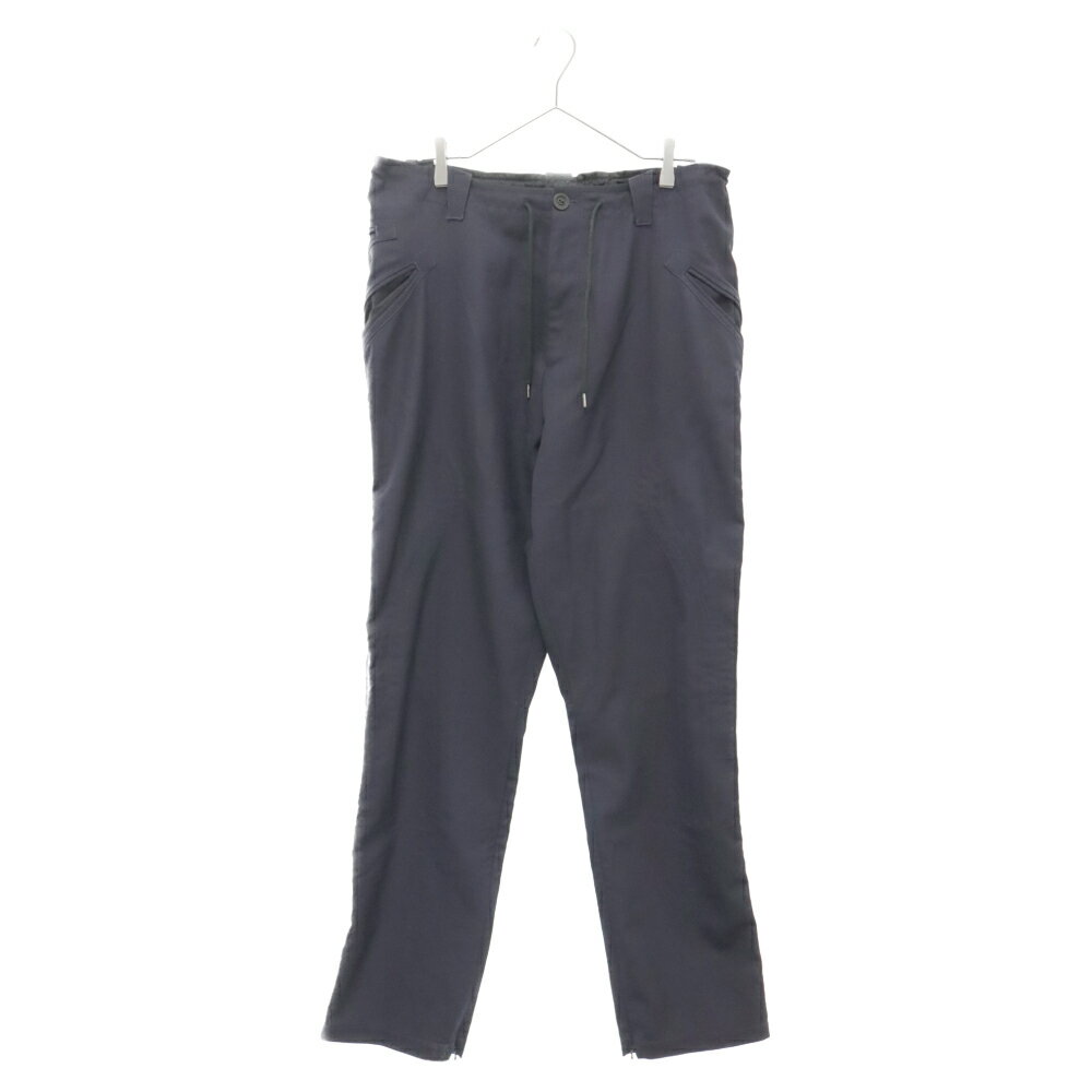 KIKO KOSTADINOV(キココスタディノフ) サイズ:50 22SS WESSEX TROUSER KKSS22T01 ポリエステルサイドデザイントラウザーパンツ ネイビー【中古】【程度B】【カラーネイビー】【オンライン限定商品】