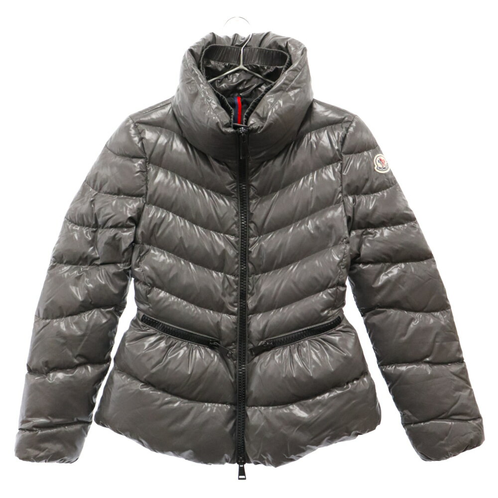 MONCLER(モンクレール) サイズ:0 18AW MIRIEL ミリエル ナイロン ジップアップ ダウンジャケット グレー レディース D20934685205 68950【中古】【程度B】【カラーグレー】【オンライン限定商品】