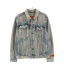 HERON PRESTON(ヘロンプレストン) サイズ:L ×LEVI'S TRUCKER JACKET デニムジャケット インディゴ【中古】【程度B】【カラーブルー】【オンライン限定商品】