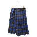 KIDILL(LfB) TCY:42 23AW FOLD PLEATS PANTS BRITISH TARTAN BLUE TARTAN tH[hv[c ueBbV ^[^`FbN pc XJ[g u[/ubN KL764yÁzyxAzyJ[u[zyIC菤iz