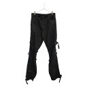 RAF SIMONS(ラフシモンズ) サイズ:48 03SS 消費者期 Bondage Denim ARCHIVE ボンテージデニムパンツ アーカイブ ブラック【中古】【程度B】【カラーブラック】【取扱店舗AWESOME原宿店】