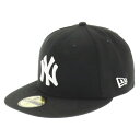 NEW ERA(ニューエラ) サイズ:7 3/8 59FIFTY NEW YORK YANKEES Uniform Studios ニューヨーク ヤンキース ユニフォーム スタディオズ ベースボールキャップ 帽子 ブラック【中古】【程度B】【カラーブラック】【取扱店舗BRING THRIFT CLOSET】