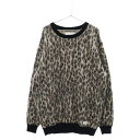 WACKO MARIA(ワコマリア) サイズ:XL LEOPARD MOHAIR KNIT SWEATER レオパード モヘア ニットセーター ベージュ【中古】【程度A】【カラーベージュ】【取扱店舗BRINGアメリカ村店】