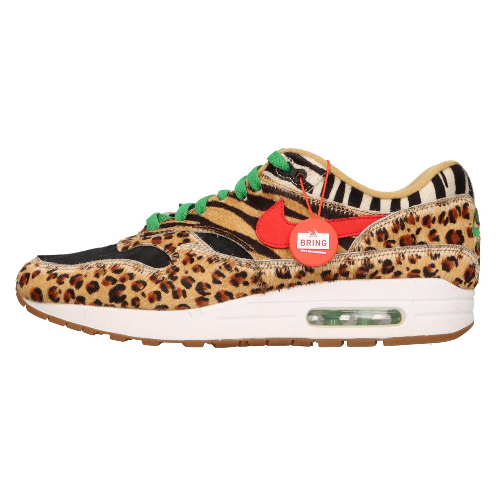 NIKE(ナイキ) サイズ:27.5cm ×atmos AIR MAX 1 DLX ANIMAL アトモス エアマックス 1 アニマル ローカットスニーカー ブラウン US9.5 AQ0928-700【中古】【程度A】【カラーブラウン】【取扱店舗BRING梅田茶屋町店】 1