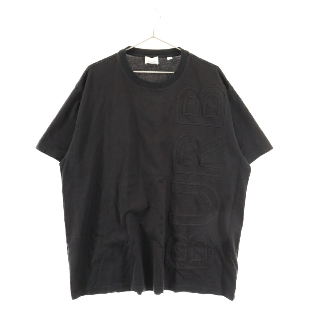 BURBERRY(バーバリー) サイズ:L エンボスロゴTシャツ 半袖 カットソー ブラック 8050731【中古】【程度B】【カラーブラック】【取扱店舗BRING札幌店】