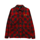 Subciety(サブサエティ) サイズ:M チェック柄 シャツジャケット レッド【中古】【程度B】【カラーレッド】【オンライン限定商品】